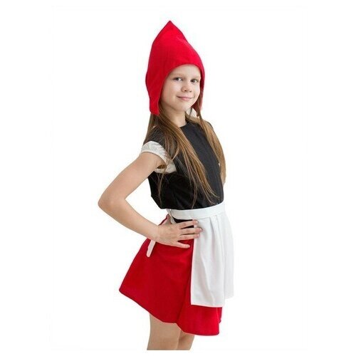 Карнавальный костюм красная шапочка арт. 971 рост. 116-134 см. (5-8 лет)