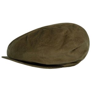 Кепка восьмиклинка Hanna Hats, хлопок, подкладка, размер 55, зеленый