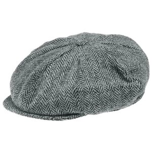 Кепка восьмиклинка Hanna Hats, шерсть, подкладка, размер 59, серый