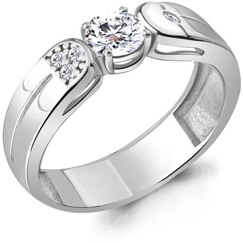 Кольцо Diamant online, серебро, 925 проба, фианит, размер 21