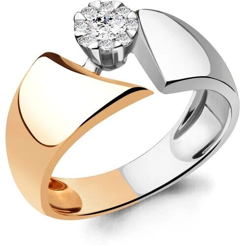 Кольцо Diamant online, золото, 585 проба, бриллиант, размер 20.5