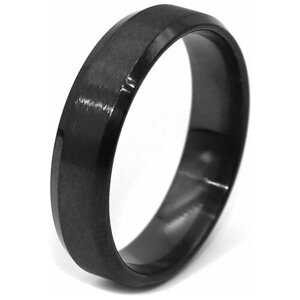 Кольцо-кулон SILVARIE, нержавеющая сталь, подарочная упаковка, размер 21, черный