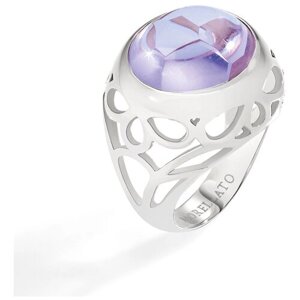 Кольцо Morellato, нержавеющая сталь, кристалл, размер 17.2, фиолетовый