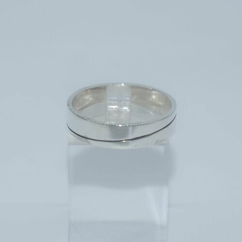 Кольцо обручальное Сатурн, серебро, 925 проба, чернение, серебряный