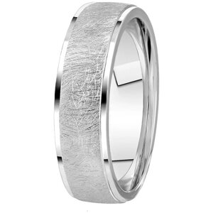 Кольцо обручальное Юверос серебро, 925 проба, родирование, размер 21