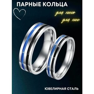 Кольцо помолвочное 4Love4You, нержавеющая сталь, размер 20.5, мультиколор