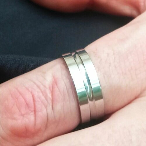 Кольцо, размер 22, серебряный