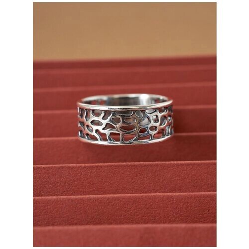 Кольцо Shine & Beauty, латунь, серебрение, размер 20, серебряный