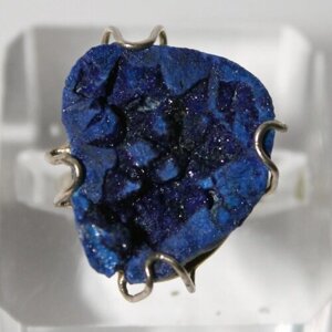 Кольцо True Stones, азурит, размер 19, синий