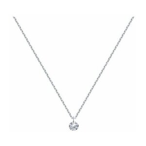Колье Diamant online, серебро, 925 проба, фианит, длина 45 см.
