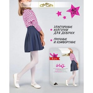 Колготки детские OMSA kids GIRL 40 den, капроновые для девочек , цвет Caramello, размер 9-12