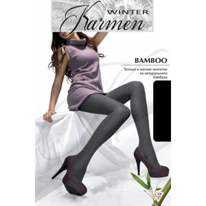 Колготки Karmen Bamboo, 200 den, размер 2, черный