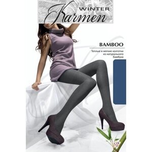 Колготки Karmen Bamboo, 200 den, размер 2, синий