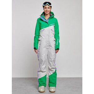 Комбинезон MTFORCE, зимний, силуэт прямой, карманы, карман для ски-пасса, подкладка, мембранный, утепленный, водонепроницаемый, размер 46, зеленый