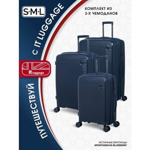 Комплект чемоданов IT Luggage, размер XXL, синий