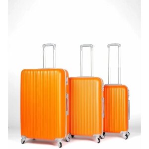 Комплект чемоданов KING, размер S/M/L, оранжевый
