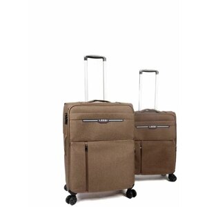 Комплект чемоданов Leegi, размер M/L, коричневый