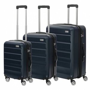 Комплект чемоданов на колесах с весами Tony Perotti IG-1837/6 синий