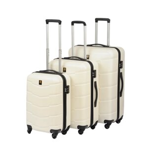 Комплект чемоданов Sun Voyage, 3 шт., белый