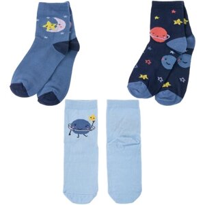 Комплект из 3 пар детских носков Akos микс 6, размер 12-14
