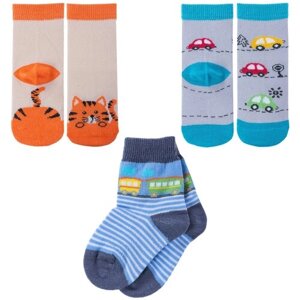 Комплект из 3 пар детских носков Носкофф (алсу) микс 1, размер 11-12