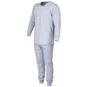 Комплект Монотекс, брюки, джемпер, застежка отсутствует, трикотажная, размер 48, серый