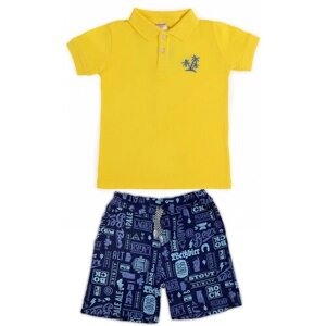 Комплект одежды Bobonchik kids, размер 110, желтый
