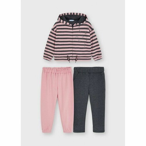 Комплект одежды Mayoral, размер 104 (4 года), серый, розовый