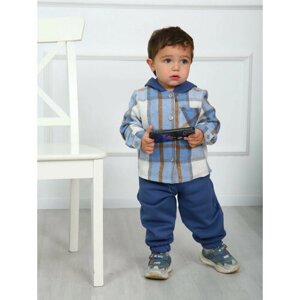Комплект одежды Милаша детский, брюки и толстовка, повседневный стиль, размер 92, мультиколор