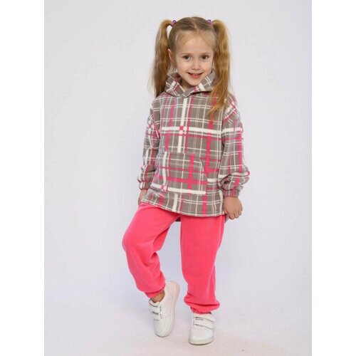 Комплект одежды Милаша, размер 134, серый, розовый