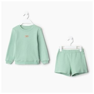 Комплект одежды Minaku, размер 116, зеленый