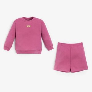 Комплект одежды Minaku, размер 92-98, розовый, красный