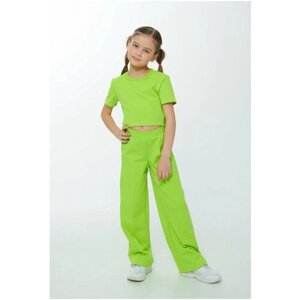 Комплект одежды Mitra, футболка и брюки, спортивный стиль, размер 134, зеленый