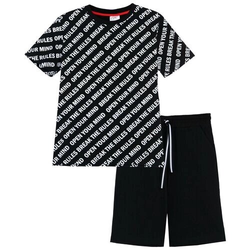 Комплект одежды playToday, размер 134, черный