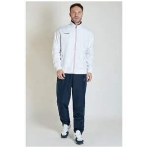 Костюм FORWARD, олимпийка и брюки, силуэт прямой, карманы, подкладка, размер 4XL, белый, синий