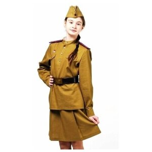 Костюм военный для девочки (6 предметов) ДИ-воендетдп 8765 36-38/146-152