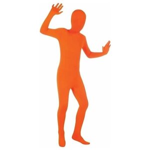 Костюм вторая кожа зентай (человек невидимка) на взрослого цвет оранжевый, XL