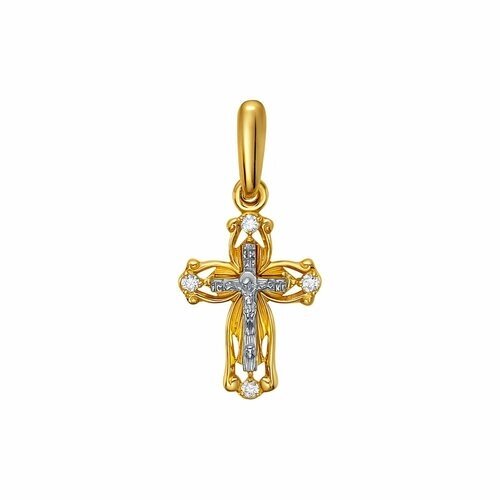 Крест даръ Крест из желтого золота с бриллиантом (2002)