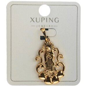 Кулон подвеска иконка на шею вензель бижутерия под золото Xuping