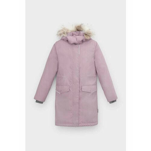 Куртка crockid зимняя, размер 122-128, фиолетовый