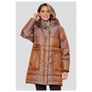 Куртка D'IMMA fashion studio Дасти, размер 44, коричневый