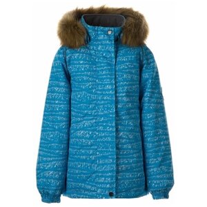 Куртка Huppa, демисезон/зима, удлиненная, размер 140, мультиколор