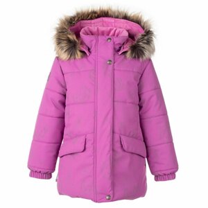 Куртка KERRY зимняя, средней длины, размер 116, фиолетовый