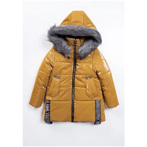 Куртка MIDIMOD GOLD, демисезон/зима, размер 122-128, черный, горчичный