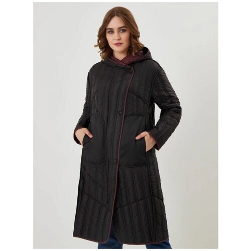 Куртка NELIY VINCERE, размер 56, бордовый, черный