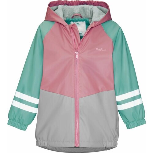 Куртка Playshoes, демисезон/зима, размер 140, зеленый, розовый