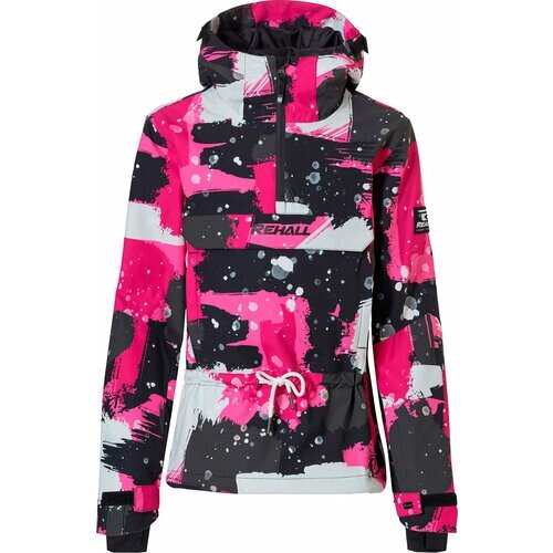 Куртка Rehall, размер 176, розовый, черный
