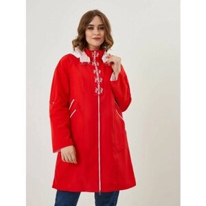Куртка-рубашка Riches демисезонная, силуэт прямой, ветрозащитная, размер 48, красный
