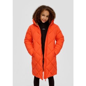Куртка s. Oliver, демисезон/зима, удлиненная, размер S, оранжевый
