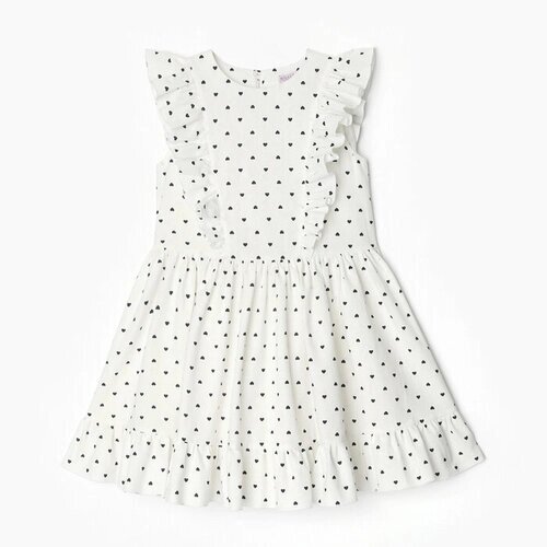 MINAKU Платье для девочки MINAKU, цвет белый, рост 140 см